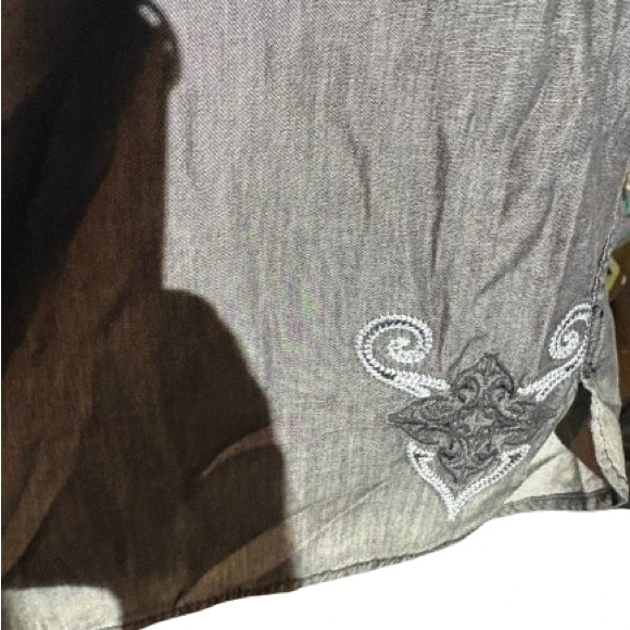 2/$20 Roar Gray Lightweight Shirt Jacket with Collared Design - Picture 6 of 8